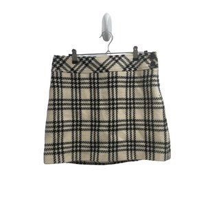 J. Crew Plaid Wool Mini Skirt 6
